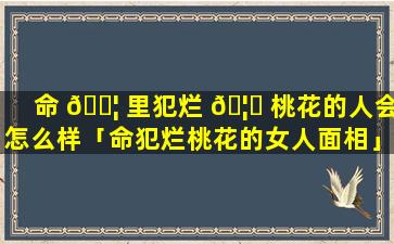 命 🐦 里犯烂 🦟 桃花的人会怎么样「命犯烂桃花的女人面相」